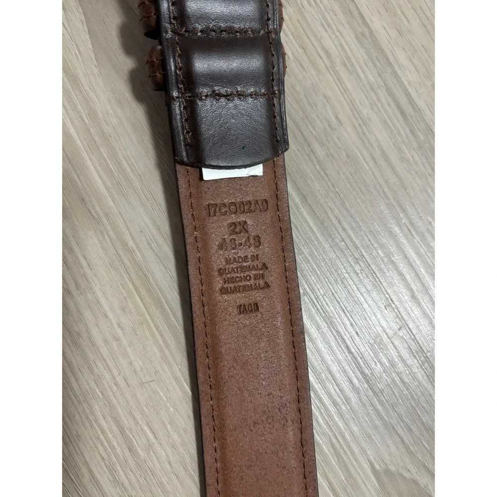 Columbia Mens Brown Genuine Leather Belt Size 2X 46-48 17CO02A9